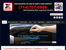 Tablet Screenshot of cashautorental.com